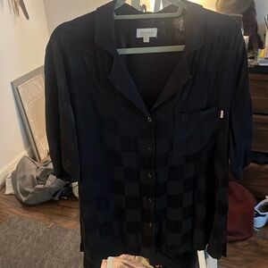 Brixton black checkered matching set